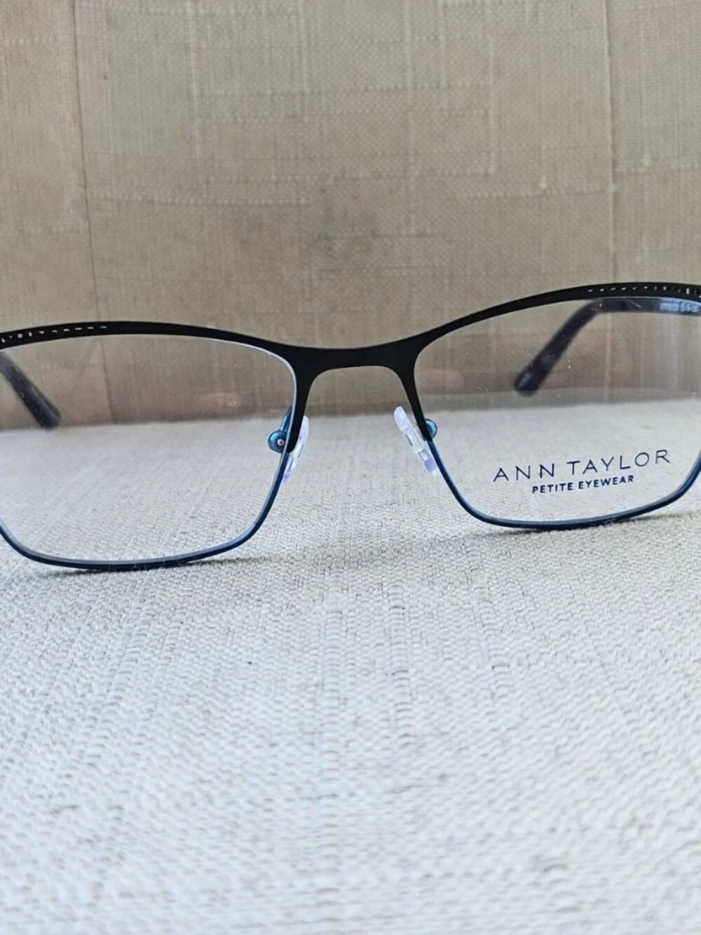 Ann Taylor Petite Eyewear Women Glasses Frame Black/Blue Tone ATP709 Eyeglasses
